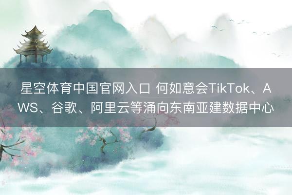 星空体育中国官网入口 何如意会TikTok、AWS、谷歌、阿里云等涌向东南亚建数据中心