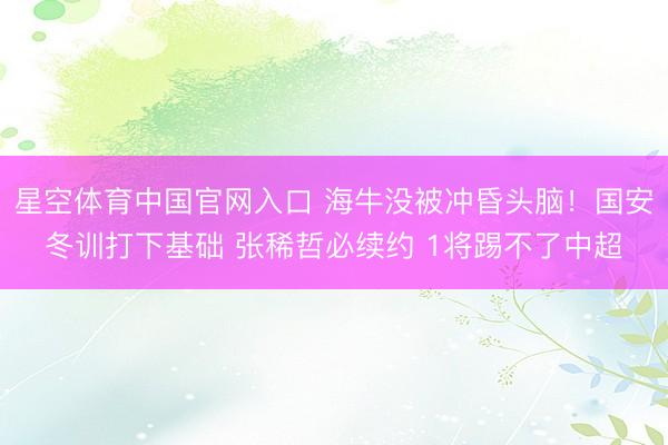 星空体育中国官网入口 海牛没被冲昏头脑！国安冬训打下基础 张稀哲必续约 1将踢不了中超