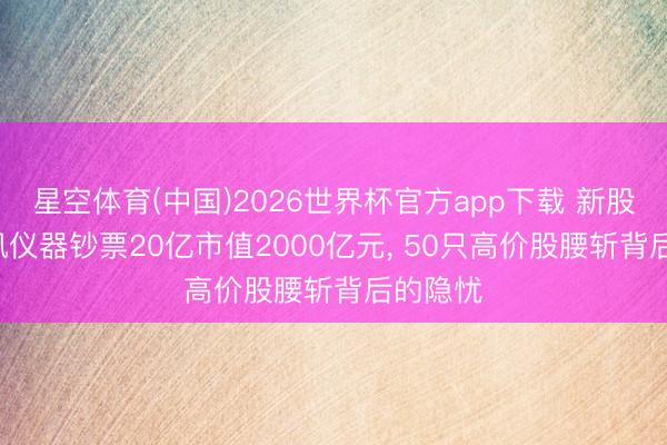星空体育(中国)2026世界杯官方app下载 新股王! 联讯仪器钞票20亿市值2000亿元, 50只高价股腰斩背后的隐忧